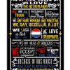 In This House We Love The Netherlands We Are Tough Poster