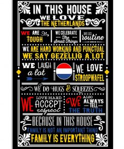 In This House We Love The Netherlands We Are Tough Poster