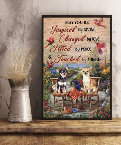 Maybe You Inspired By Giving Changed By Love Filled By Peace Touched By Miracles Posterc