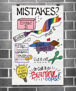 Mistakes Erase It Color Over It Posterx