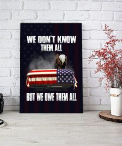 We Don't Know Them All But We Owe Them All Veteran Eagle Posterx