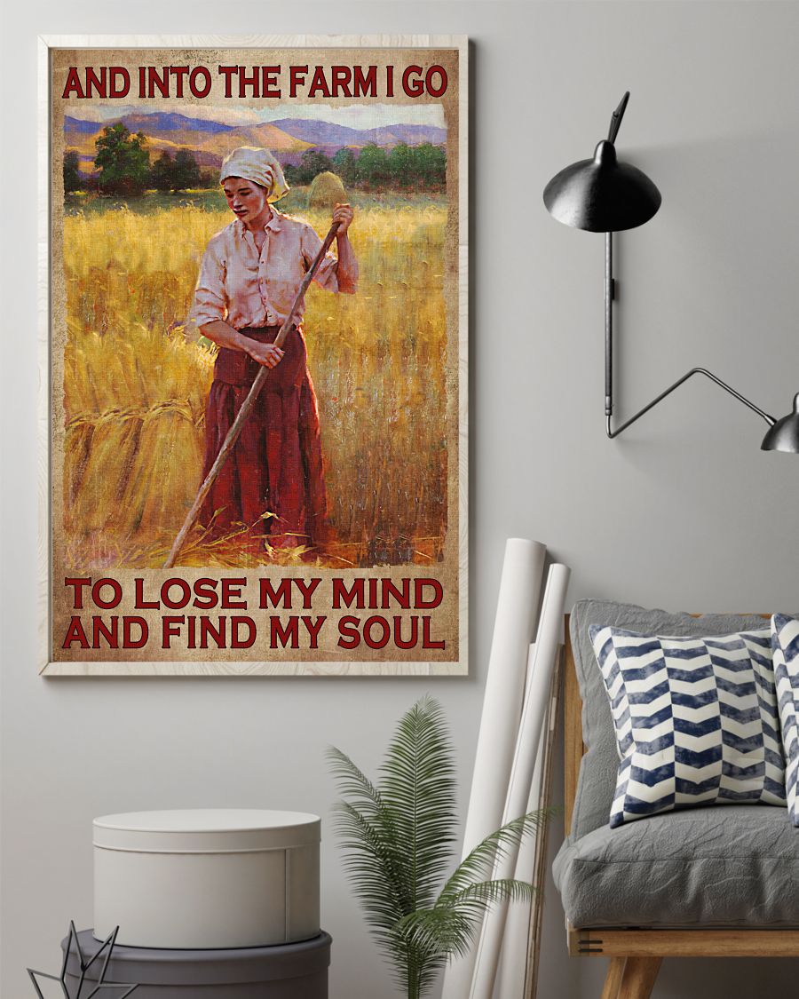 Excellent And Into The Farm I Lose My Mind And Find My Soul Girl Poster