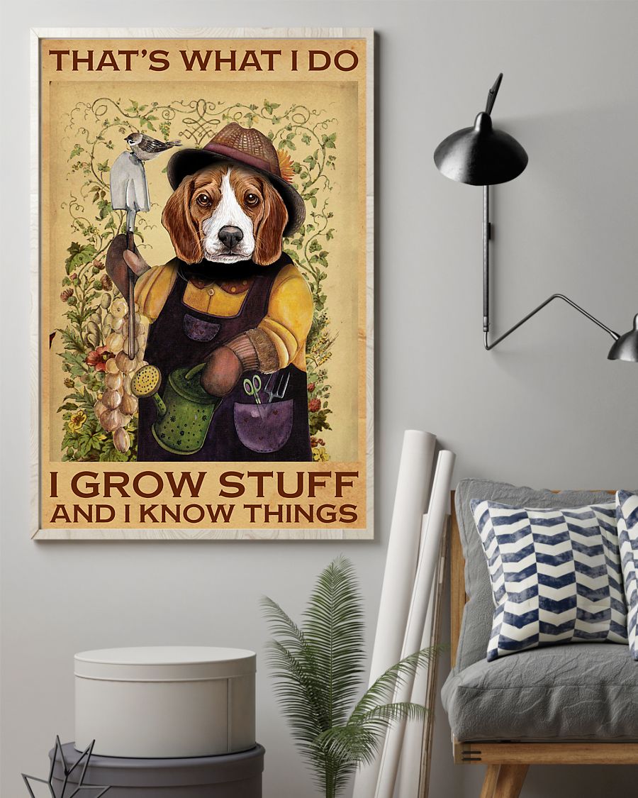 Rating Beagle That's What I Do I Grow Stuff Poster