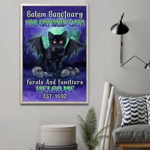 Black Cat Salem Sanctuary For Wayward Cats Posterz