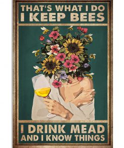 Flower Girl I Keep Bee I Drink Mead Poster
