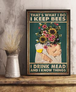 Flower Girl I Keep Bee I Drink Mead Posterc