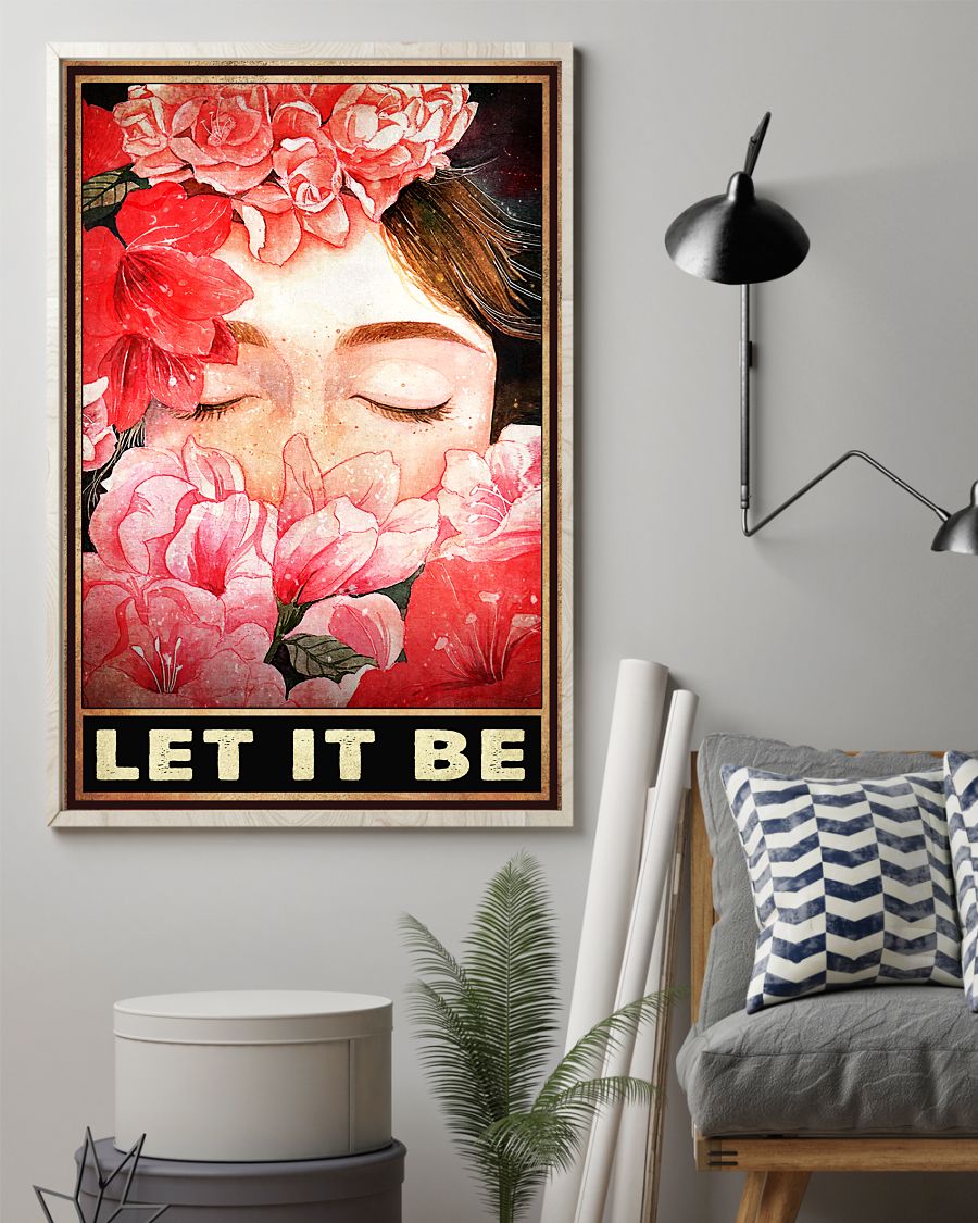 Best Gift Flower Girl Let It Be Poster