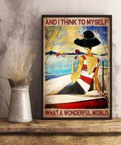 Girl And I Think To Myself What A Wonderful World Posterx