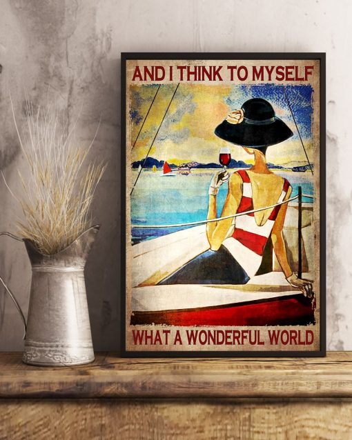 Girl And I Think To Myself What A Wonderful World Posterx