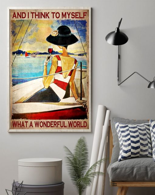 Girl And I Think To Myself What A Wonderful World Posterz