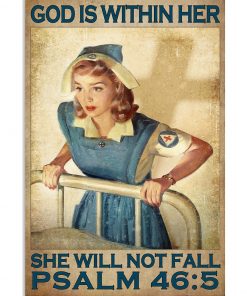 God Is Within Her She Will Not Fall Psalm 465 Poster