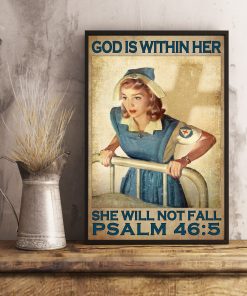 God Is Within Her She Will Not Fall Psalm 465 Poster x