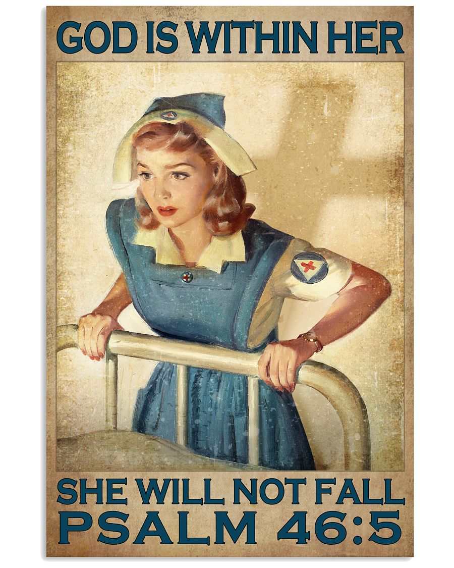 God Is Within Her She Will Not Fall Psalm 46:5 Poster