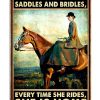 Her Souls Belong To Saddles And Bridles Girl Ride Horse Poster