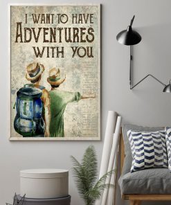 Hiking I Want To Have Adventures With You Posterz