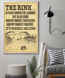 Hockey The Rink A Place Where I've Laughed But Also Cried Poster z