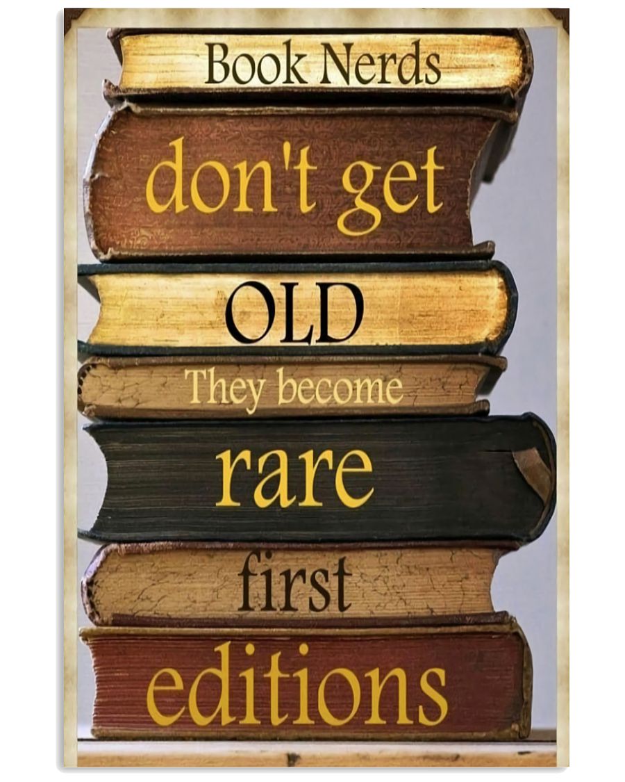 Librarian Book Nerds Don't Get Old Poster