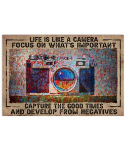 Life Is Like A Camera Focus On What's Important Poster