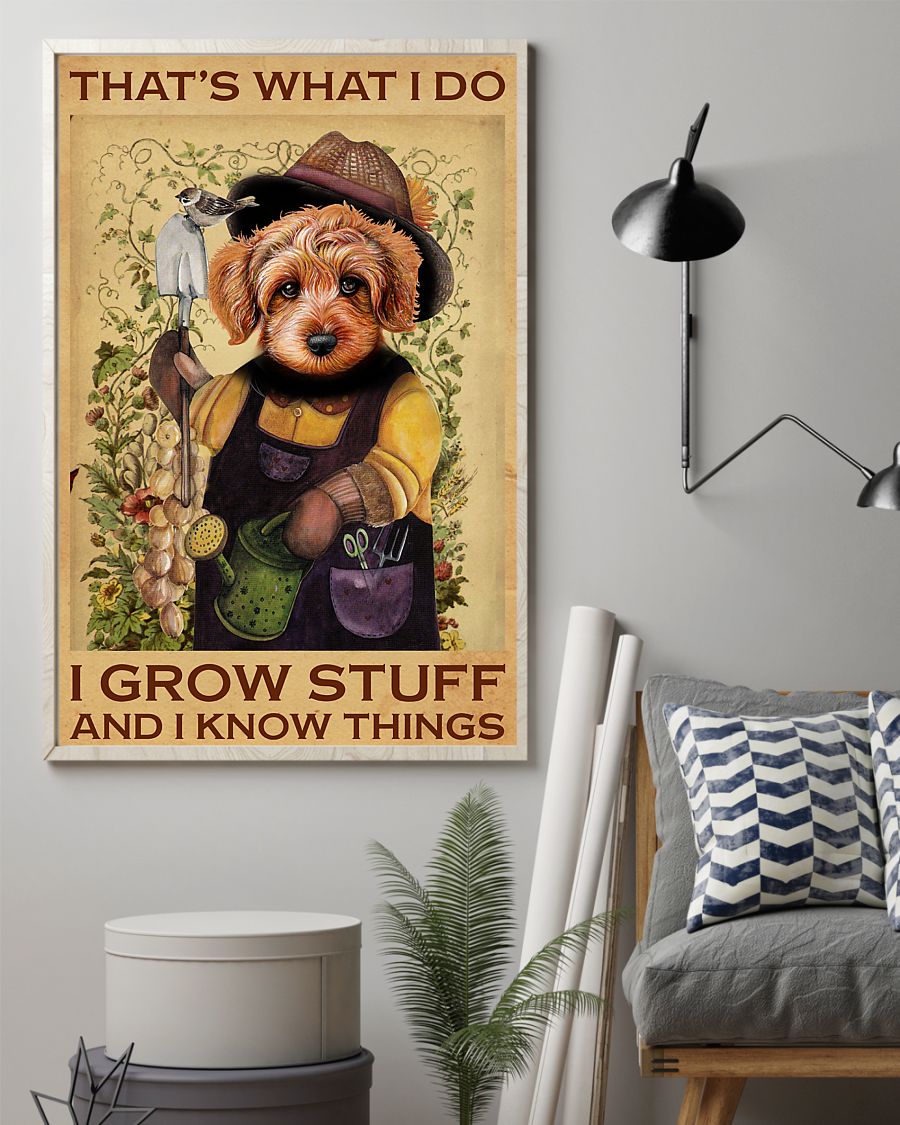 Fast Shipping Poodle That's What I Do I Grow Stuff Poster