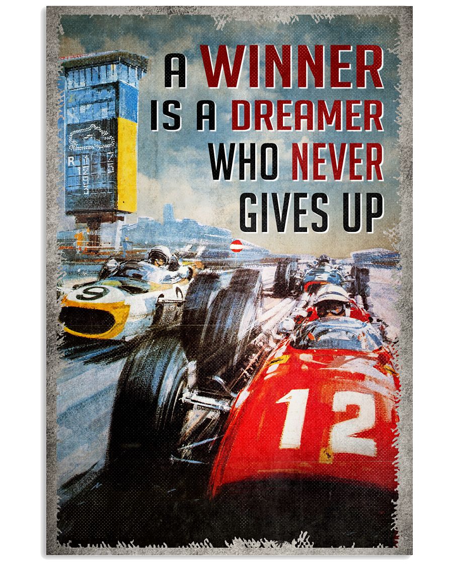 Riding The Winner Is A Dreamer Who Never Gives Up Poster