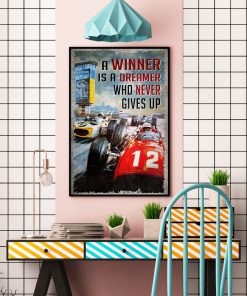 Riding The Winner Is A Dreamer Who Never Gives Up Posterc