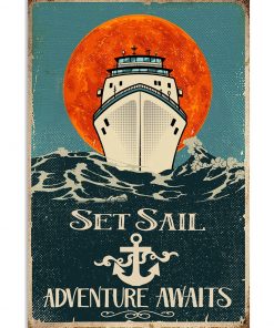 Set Sail Adventure Awaits Anchor Poster