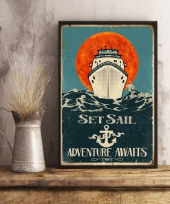 Set Sail Adventure Awaits Anchor Poster x