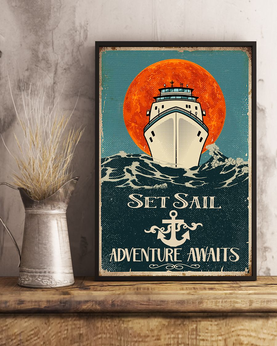 Fantastic Set Sail Adventure Awaits Anchor Poster