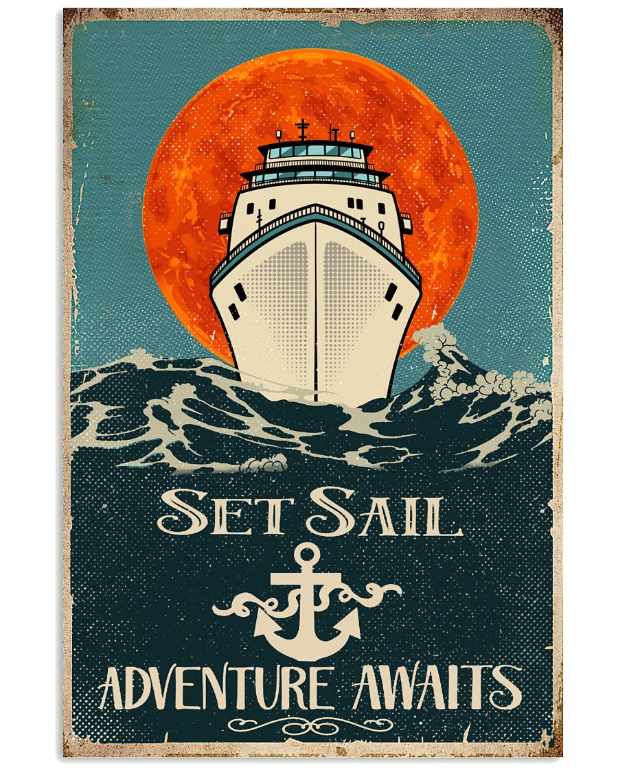 Set Sail Adventure Awaits Anchor Poster