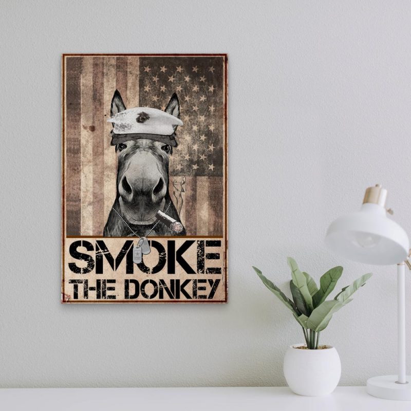 Smoke The Donkey Marine Corp Poster z
