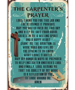 The Carpenter's Prayer Poster