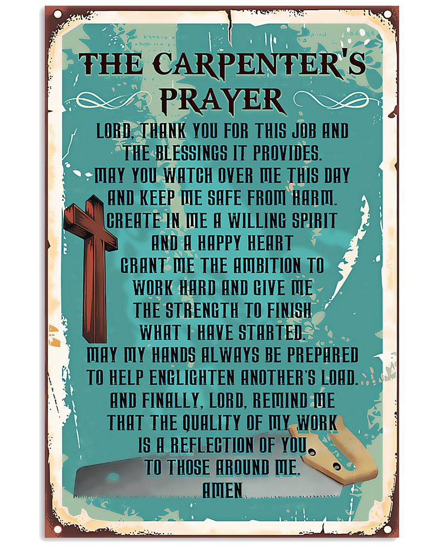 The Carpenter's Prayer Poster