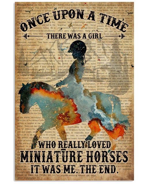 There Was A Girl Who Really Loves Miniature Horses Poster