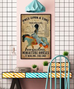 There Was A Girl Who Really Loves Miniature Horses Poster c