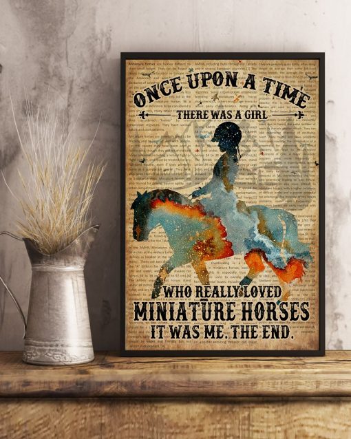 There Was A Girl Who Really Loves Miniature Horses Poster x