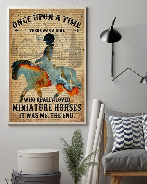 There Was A Girl Who Really Loves Miniature Horses Poster z