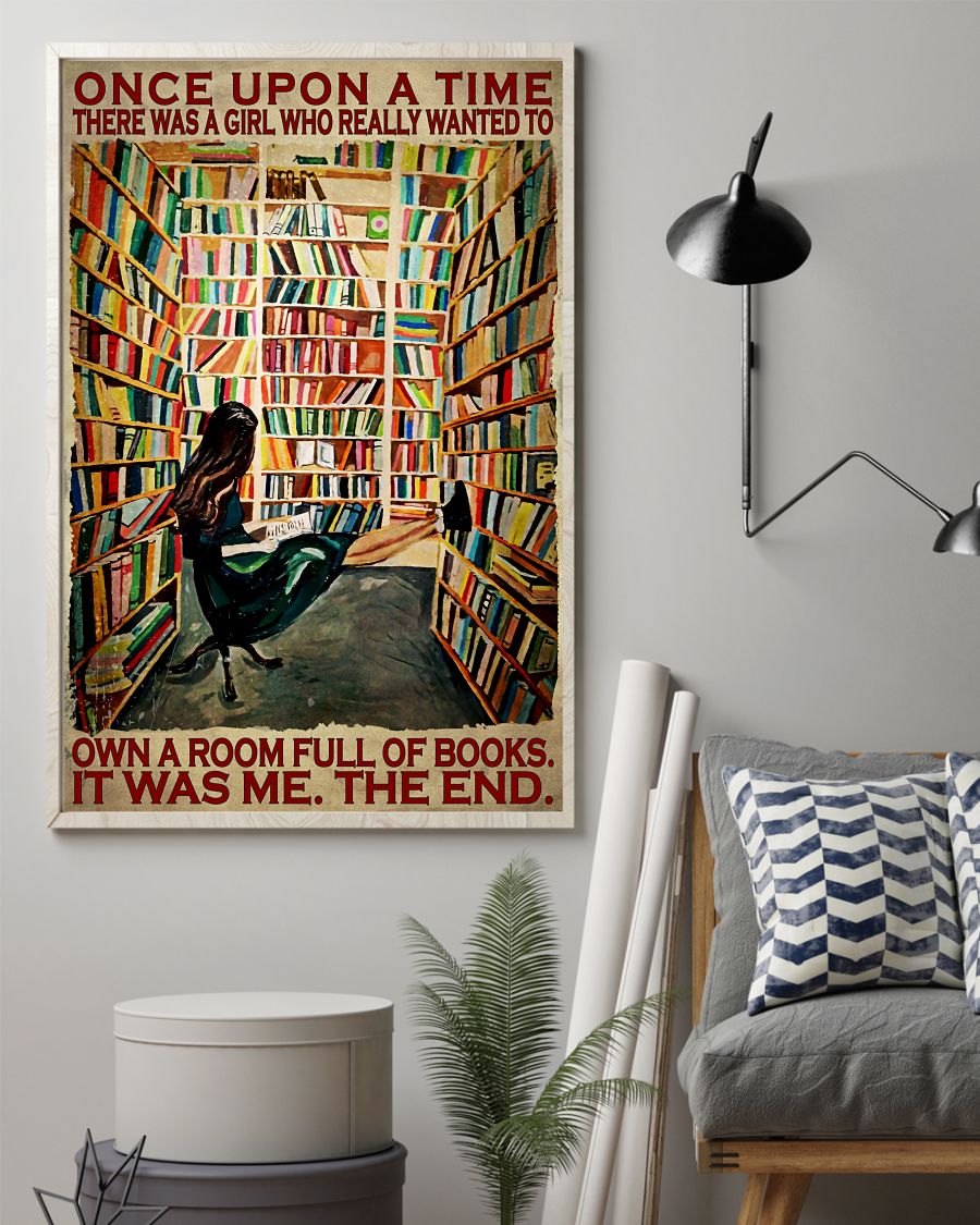 Fantastic There Was A Girl Who Really Wanted To Own A Room Full Of Books Poster