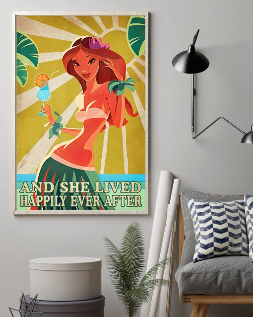 Official And She Lived Happily Ever After Aloha Girl Poster