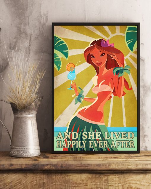 Sale Off And She Lived Happily Ever After Aloha Girl Poster