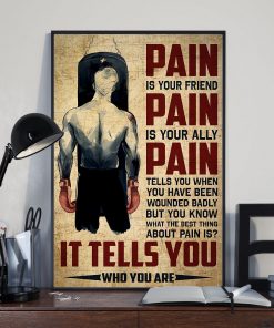 All Over Print Boxing Pain Is Your Friend Poster