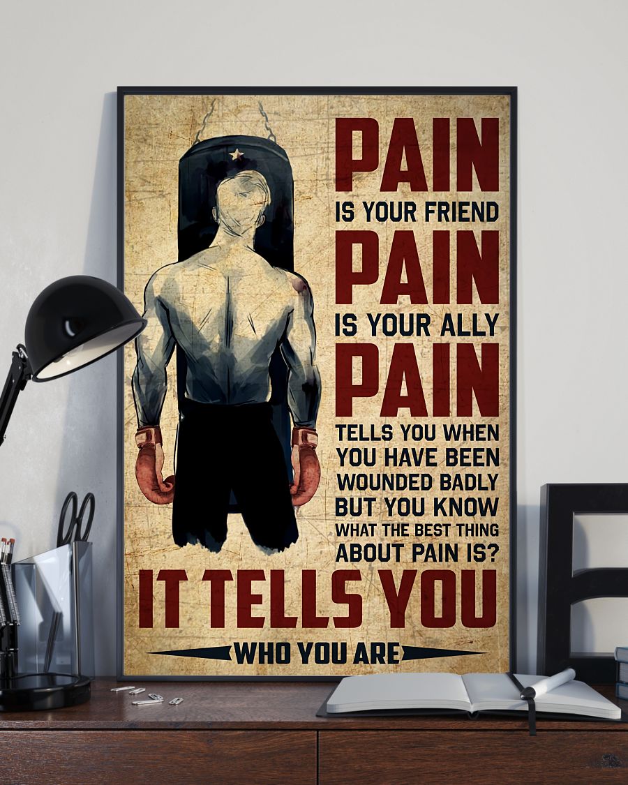 Absolutely Love Boxing Pain Is Your Friend Poster
