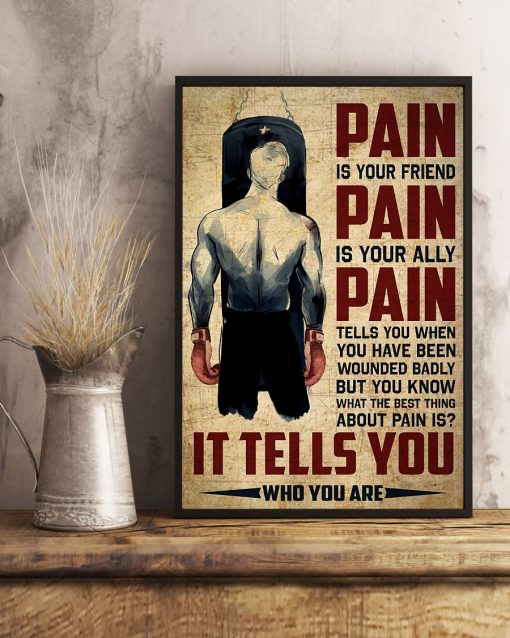 Adorable Boxing Pain Is Your Friend Poster