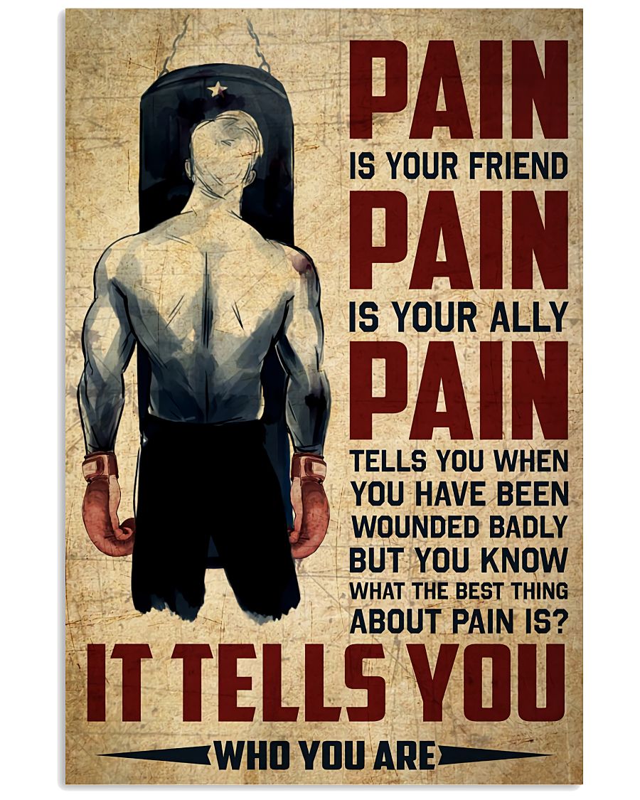 Boxing Pain Is Your Friend Poster