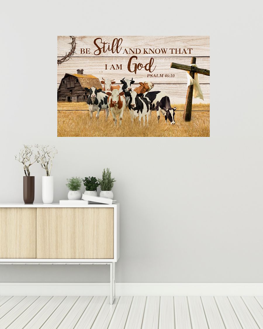 Free Ship Cows Be Still And Know That I'm God Poster