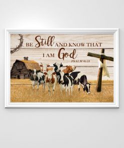 Vibrant Cows Be Still And Know That I'm God Poster