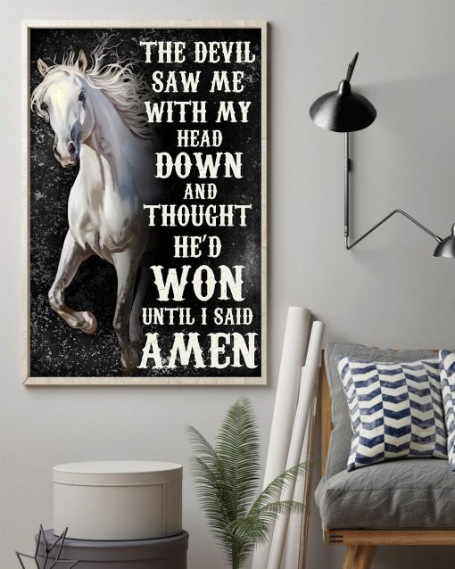 Clothing Horse The Devil Saw Me With My Head Down Poster