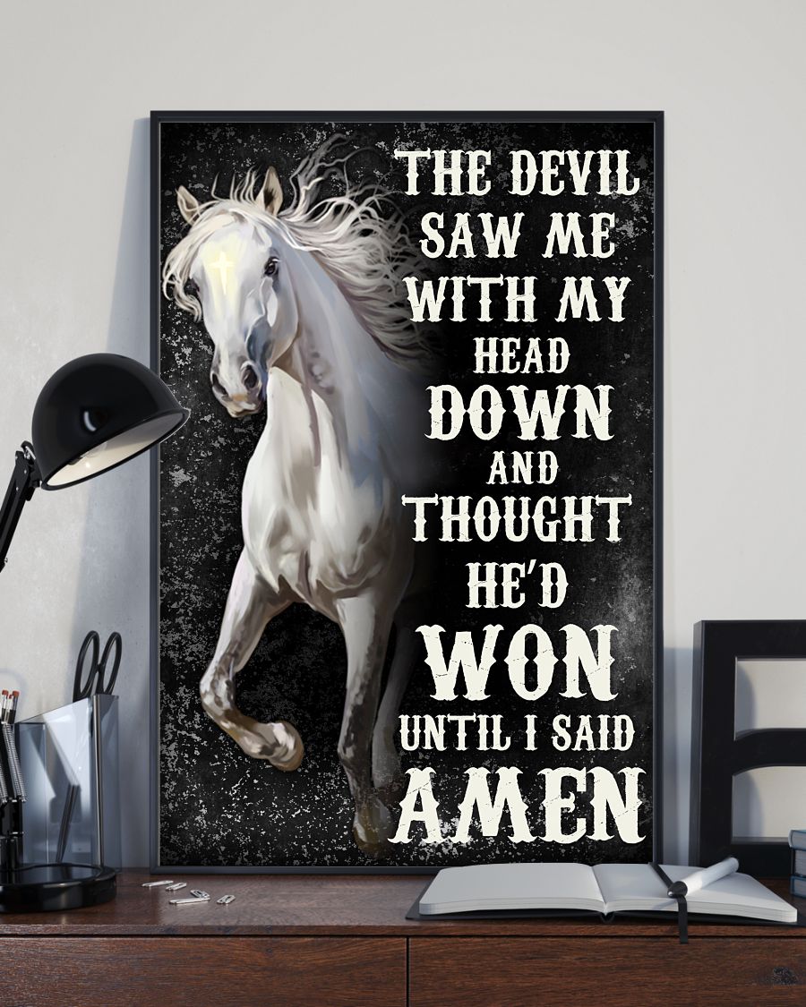 Buy In US Horse The Devil Saw Me With My Head Down Poster