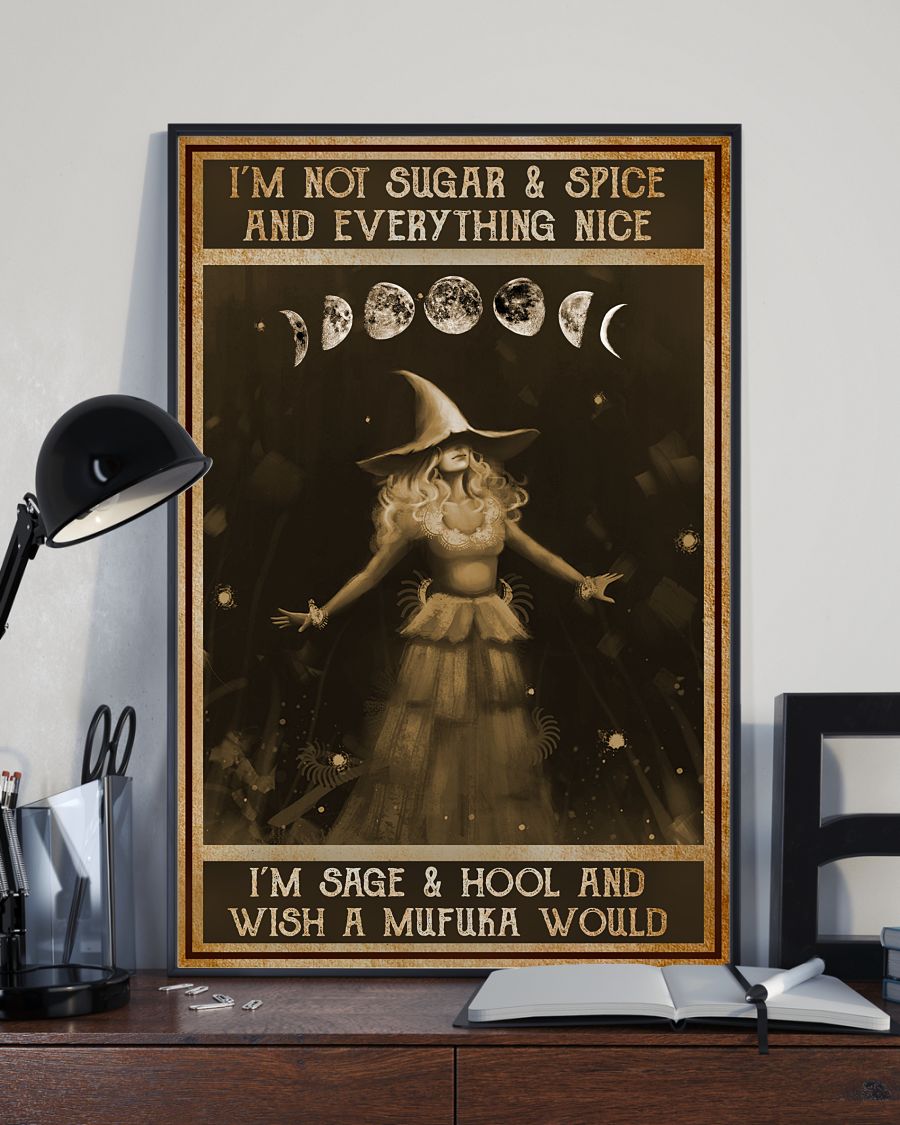 Absolutely Love I'm Not Sugar And Spice And Everything Nice Witch Poster