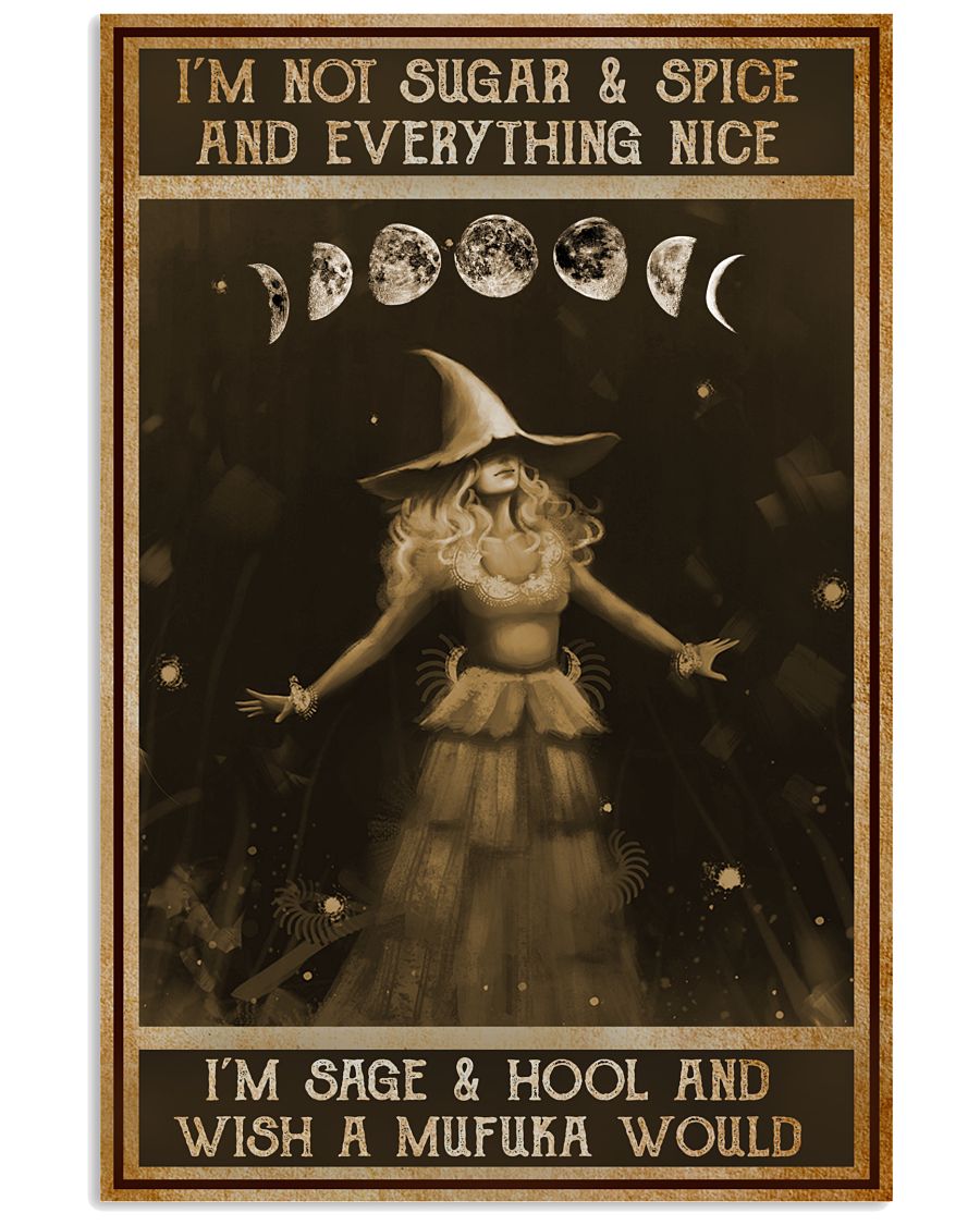 I'm Not Sugar And Spice And Everything Nice Witch Poster