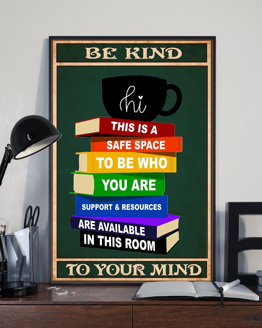 Top Rated Librarian Be Kind To Your Mind Poster